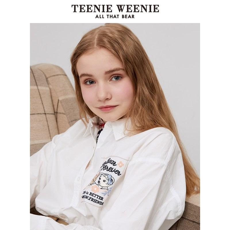 【网上平和堂】teenieweenie小熊卡通字母衬衫女2020夏季新款女装ttyw