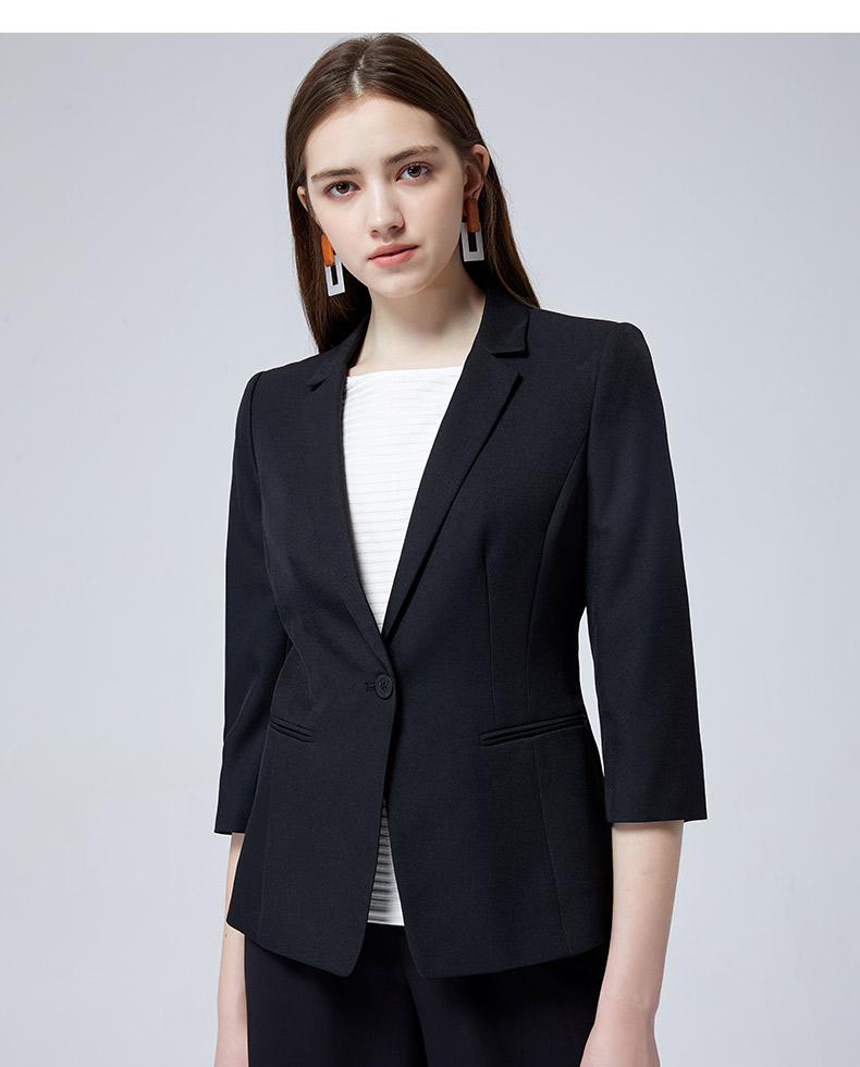 【网上平和堂】g2000女装夏季新款名媛西装职场七分袖气质通勤修身