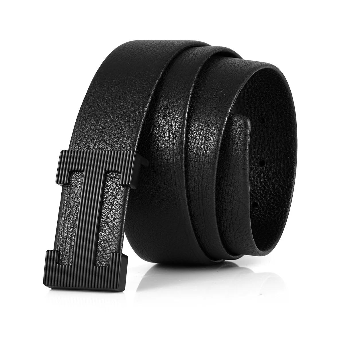 网上平和堂hr赫莲娜20年新款平滑扣头层牛皮男士皮带