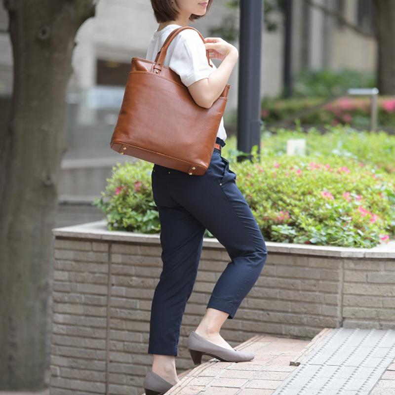 木和田original Basic 时尚牛皮手提托特包四色可选 日本直邮 日本仓