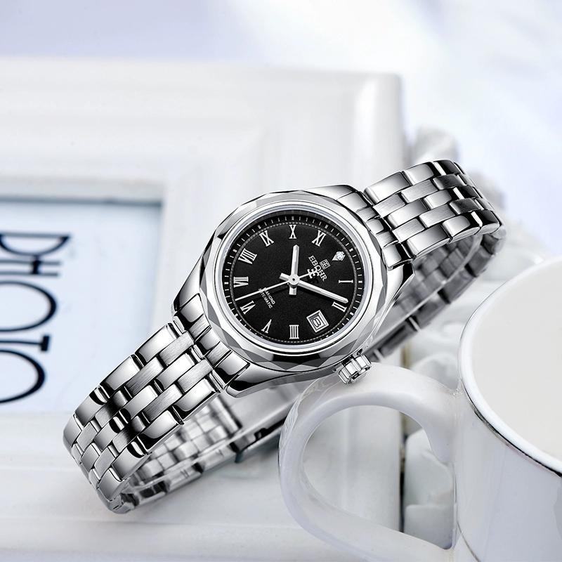 网上平和堂依波表情侣手表女士自动机械表休闲时尚防水男女表