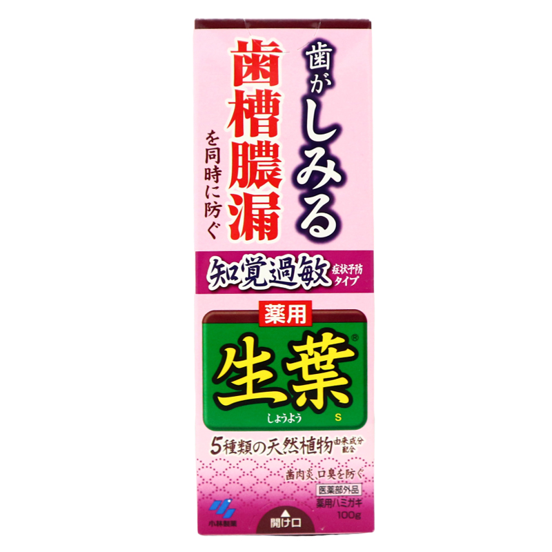 Kobayashi 小林制药生叶防过敏牙膏100g 日本直邮 平和堂日本直营店 Kobayashi 小林制药