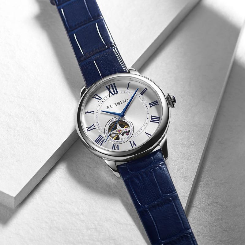 网上平和堂罗西尼男士机械腕表一口价款5901w01c