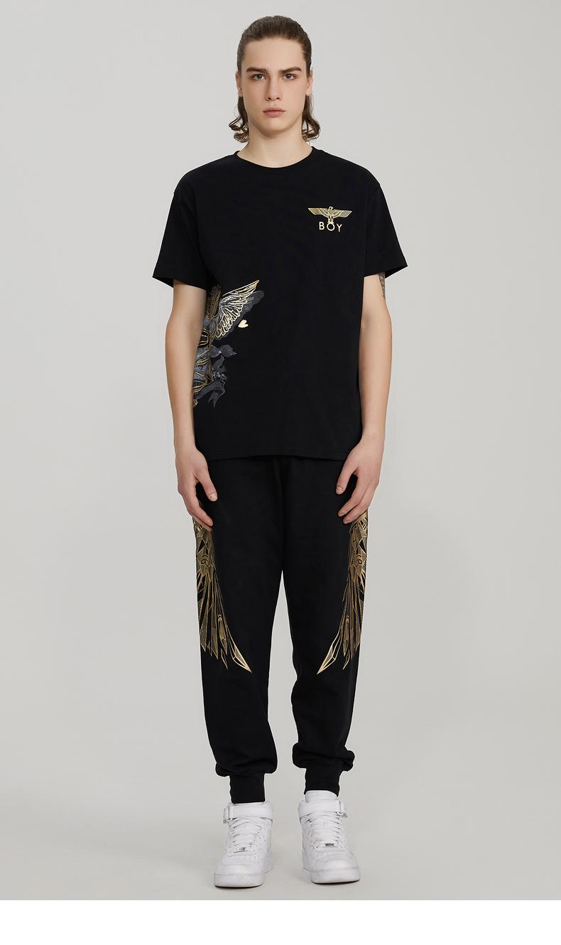 【网上平和堂】boy london2020春丘比特主题金色涂鸦情人节情侣t恤