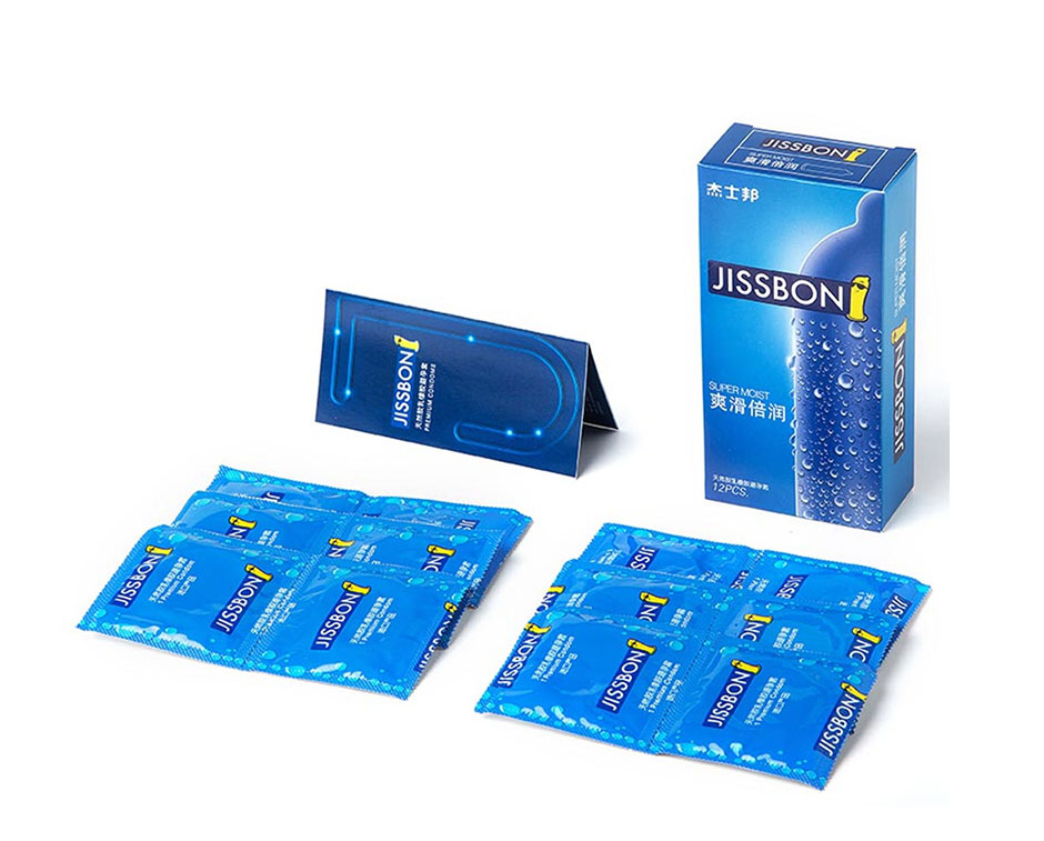 杰士邦爽滑倍润安全避孕套12只装